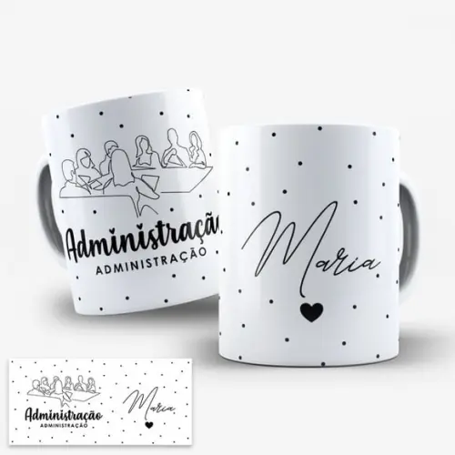 Arte Digital para Caneca Profissão Administração