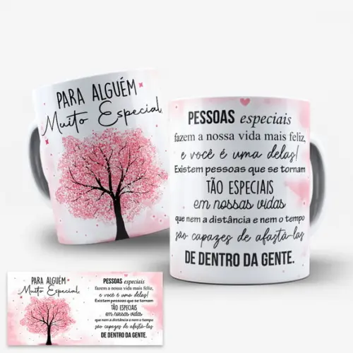 Arte Digital para Caneca para Alguém Muito Especial Árvore