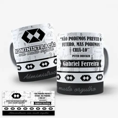 Arte Digital para Caneca Profissão Administração