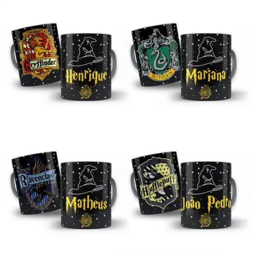 Pacote de Artes para Canecas Harry Potter (4 Artes)