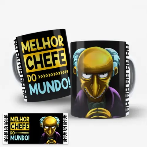 Arte Digital Caneca Melhor Chefe do Mundo