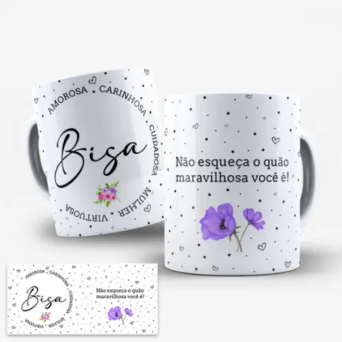 Arte para Caneca Bisa Bisavó