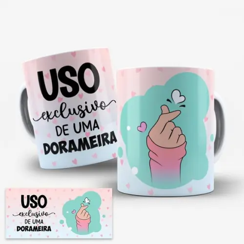 Arte Caneca Dorameira Dorama Uso Exclusivo