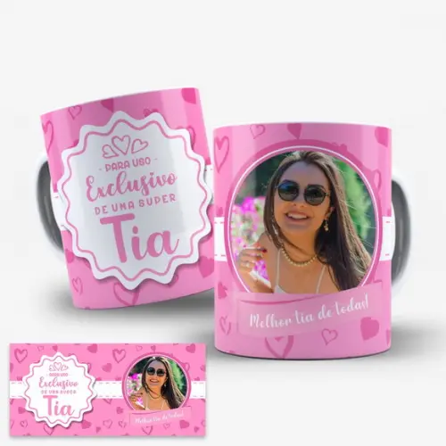 Arte Digital Caneca Uso Exclusivo de Uma Super Tia