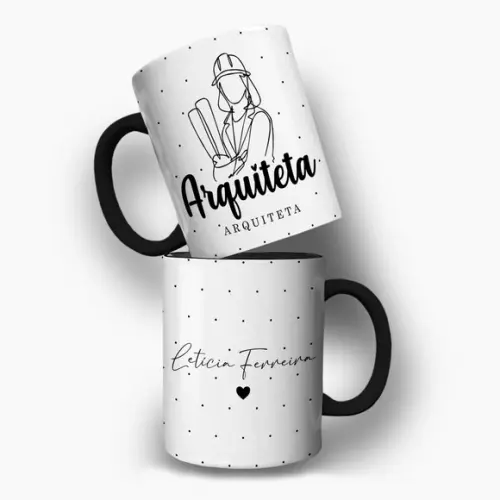 Arte para Caneca Arquitetura Profissão Arquiteta