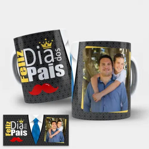 Arte para Caneca Dia dos Pais