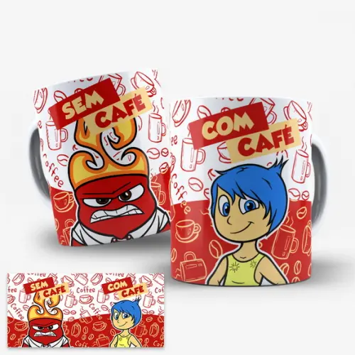 Arte Caneca Divertidamente com Café sem Café