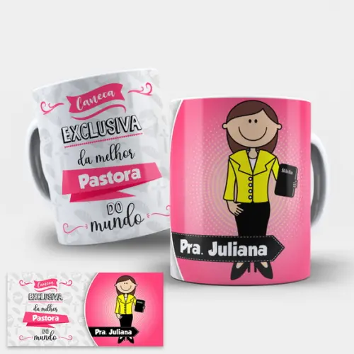 Arte Digital Caneca Pastora