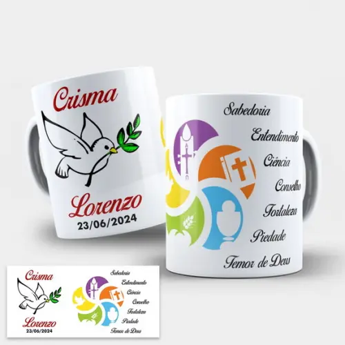 Arte Digital Caneca Sublimação Crisma