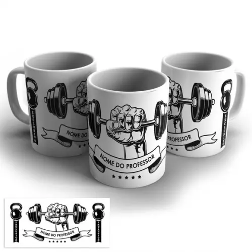 Arte Digital Caneca Educação Física Personal Trainer