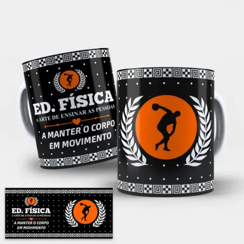 Arte Digital Caneca Educação Física
