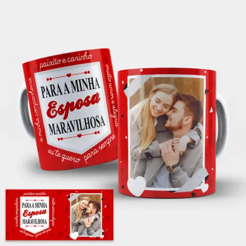 Arte Digital Caneca Esposa