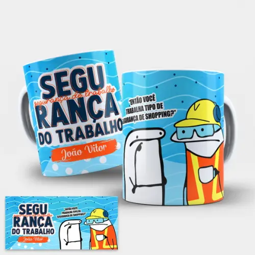 Arte Digital para Caneca Segurança do Trabalho