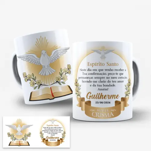 Arte Digital Caneca Sublimação Crisma