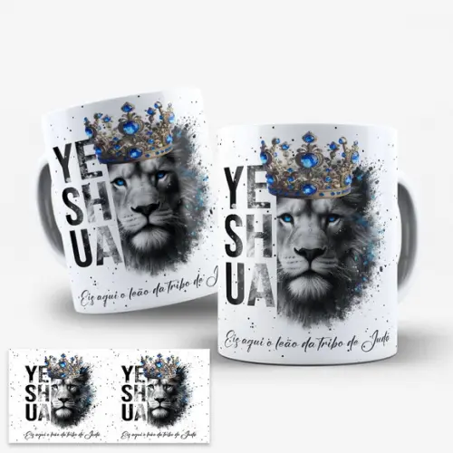 Arte para Caneca Leão Yeshua Arquivo Digital