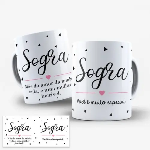 Arte Digital para Caneca Melhor Sogra