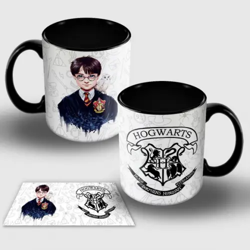 Arte Digital para Caneca Harry Potter Hogwarts