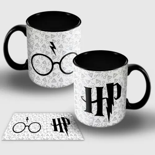 Arte Digital para Caneca Harry Potter Óculos