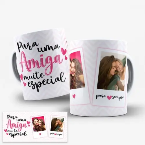 Arte Caneca Amizade - para Uma Amiga Muito Especial