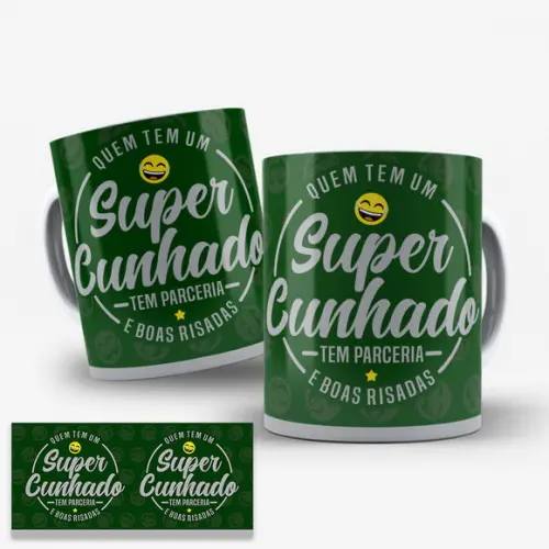 Arte Digital para Caneca Super Cunhado