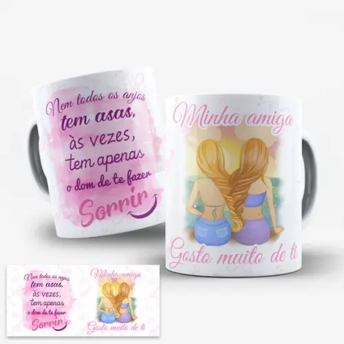 Arte para Caneca de Amigas