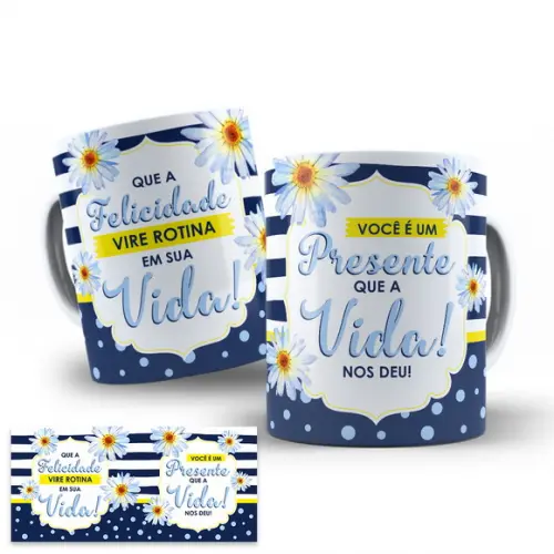 Arte Digital para Caneca Aniversário