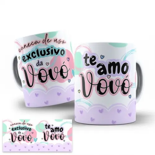 Arte Digital para Caneca Uso Exclusivo Vovo
