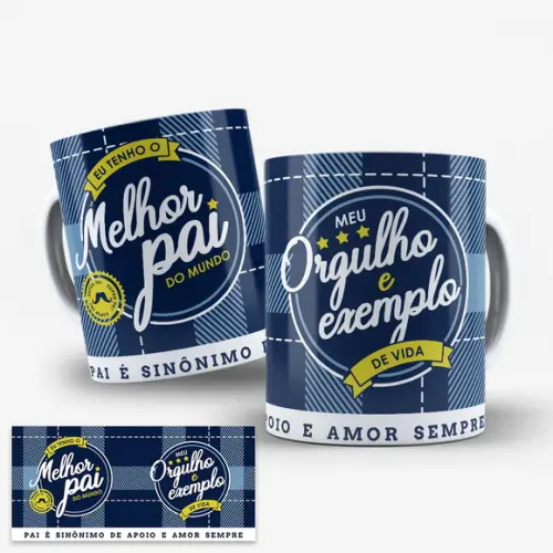 Arte para Caneca Dia dos Pais