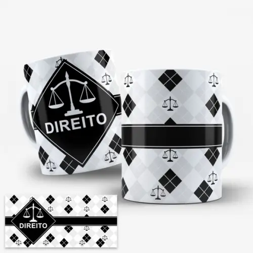 Arte para Caneca Profissão Direito
