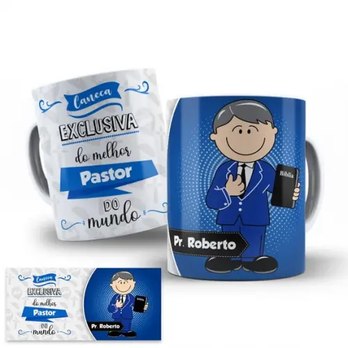Arte Digital Caneca Pastor Evangélico