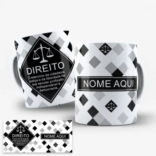 Arte para Caneca Profissão Direito