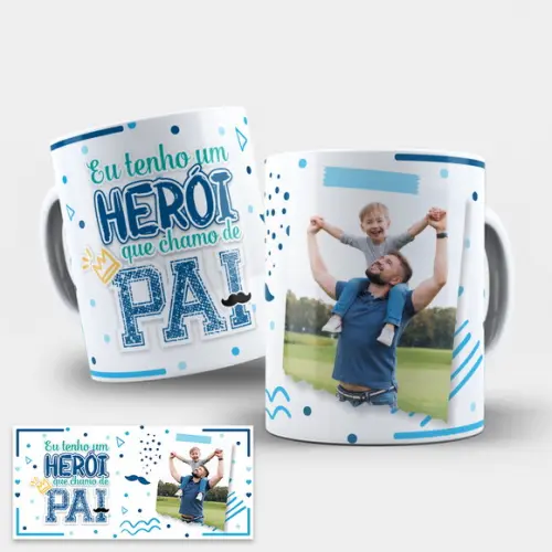 Arte para Caneca Dia dos Pais