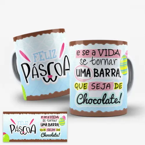 Arte Digital para Caneca Páscoa
