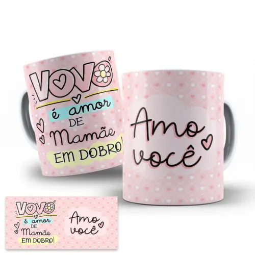 Arte Digital para Caneca Vovó