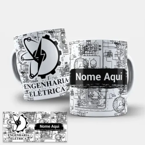 Arte para Personalizar Caneca Engenharia Elétrica