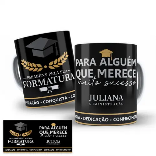 Arte Digital para Caneca Formatura Formandos