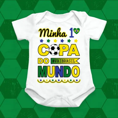 Arte Body Minha Primeira Copa do Mundo (2 Versões)