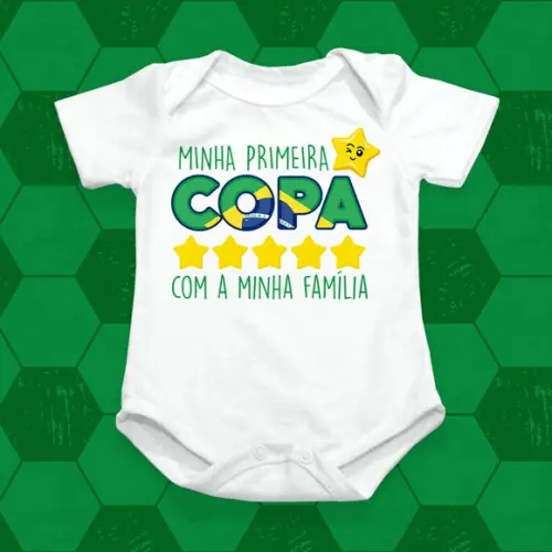 Arte Digital Body Sublimação Copa do Mundo - Primeira Copa