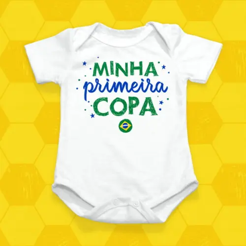 Arte Digital Body Sublimação Copa do Mundo - Primeira Copa