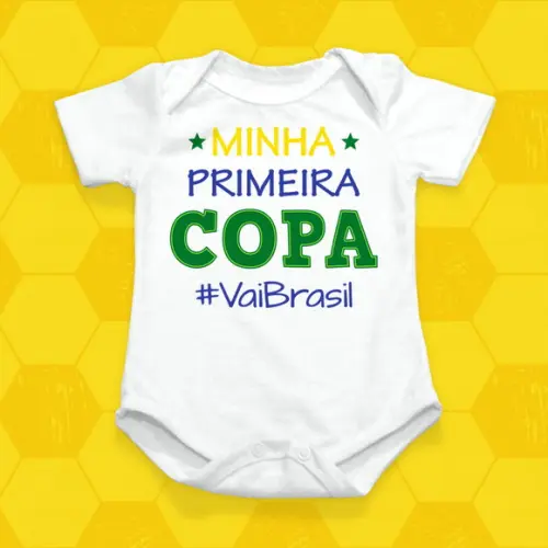 Arte Digital Body Sublimação Copa do Mundo - Primeira Copa