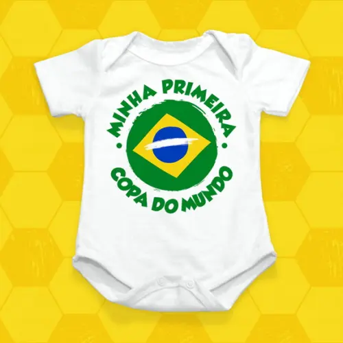 Arte Digital Body Sublimação Copa do Mundo - Primeira Copa