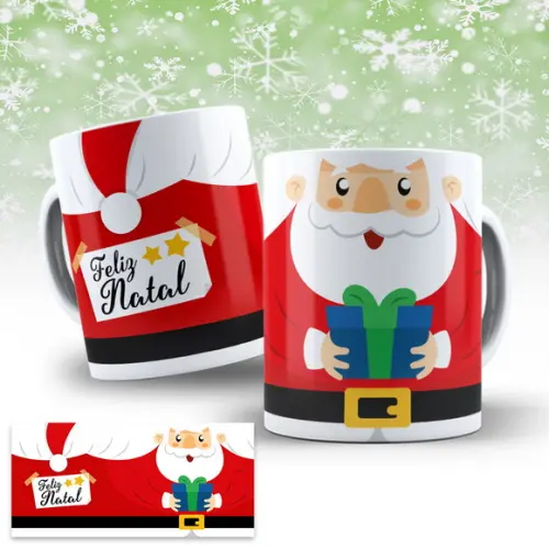 Arte Digital para Caneca Natal Sublimação