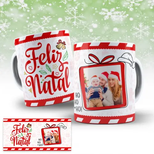 Arte Digital para Caneca Natal Sublimação