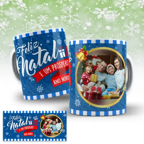 Arte Digital para Caneca Natal Sublimação
