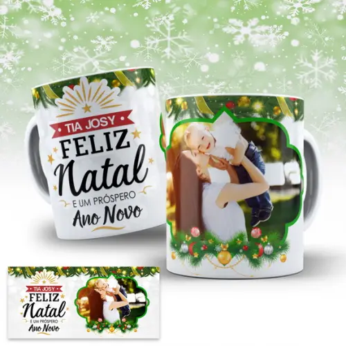Arte Digital para Caneca Natal Sublimação