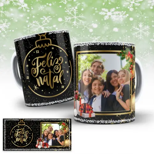 Arte Digital para Caneca Natal Sublimação