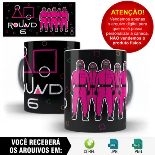 Arte Para Caneca Round 6