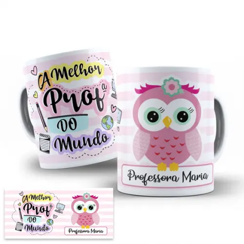 Arte para Caneca Dia do Professor (professor e Professora)