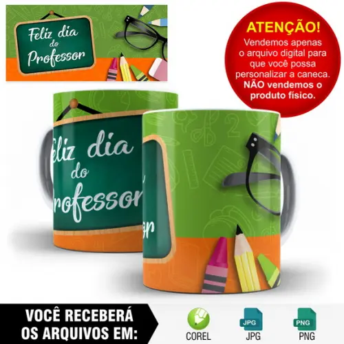 Arte Para Caneca Dia do Professor