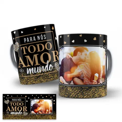 Arte Digital Caneca Dia dos Namorados com Foto